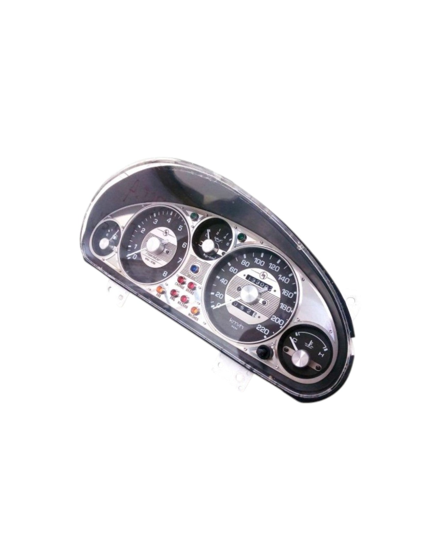 MX5 NA Instrument Cluster Bezel, Vintage Style, Bi-Layer, Stainless Steel - Jass Performance