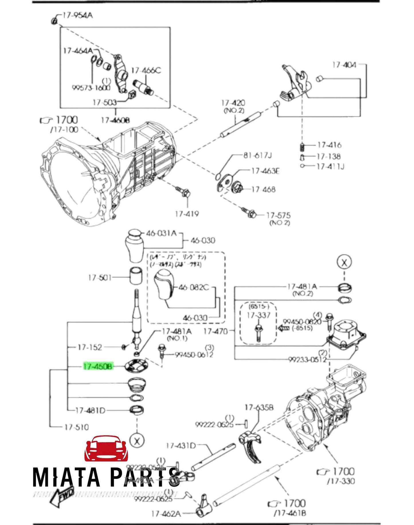 MX5 NC Gear Lever Shift Change Plate (New) (Genuine)