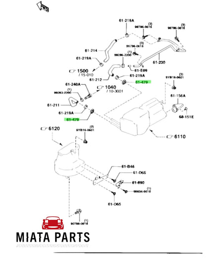 MX5 NA Heater Hose Grommet