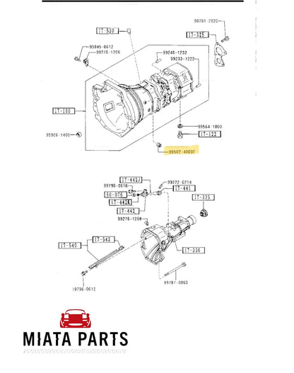 MX5 NA/NB Gearbox Filler Plug (New) (Genuine)