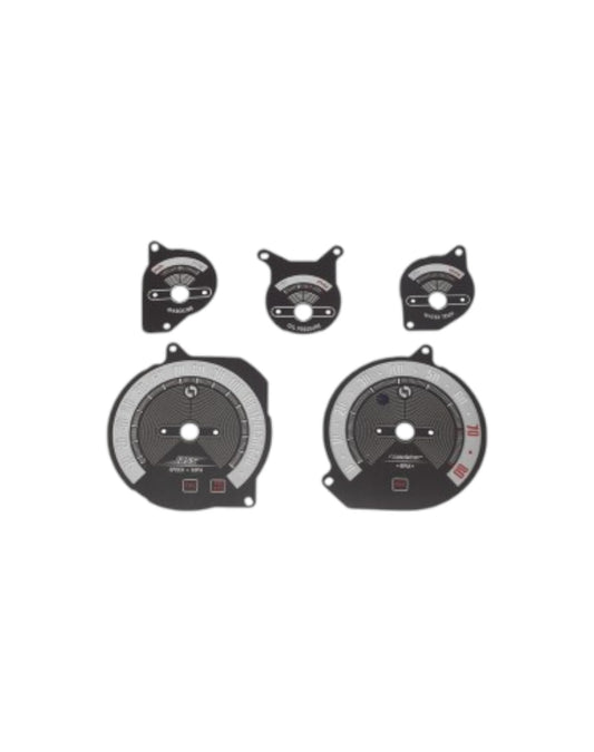 MX5 NB Classic Black Brushed Stainless Steel Gauge Faces - Jass Performance