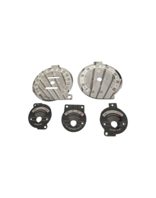 MX5 NA Classic Black Mirror Stainless Steel Gauge Faces - Jass Performance