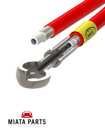 MX5 NA/NB HEL Stainless Braided Brake Lines