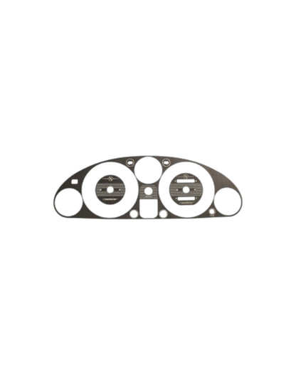 MX5 NA Instrument Cluster Bezel, Engraved, Black Brushed Stainless Steel - Jass Performance