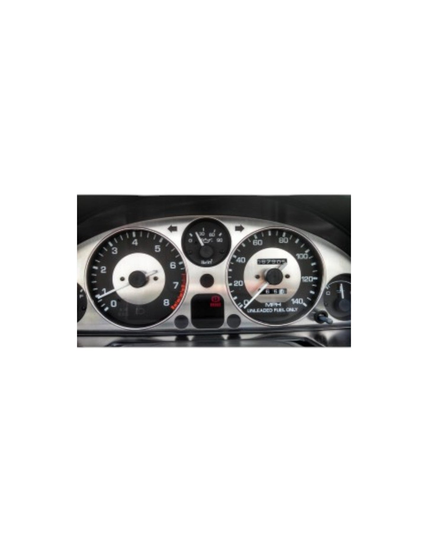 MX5 NA Instrument Cluster Bezel, Stainless Steel - Jass Performance