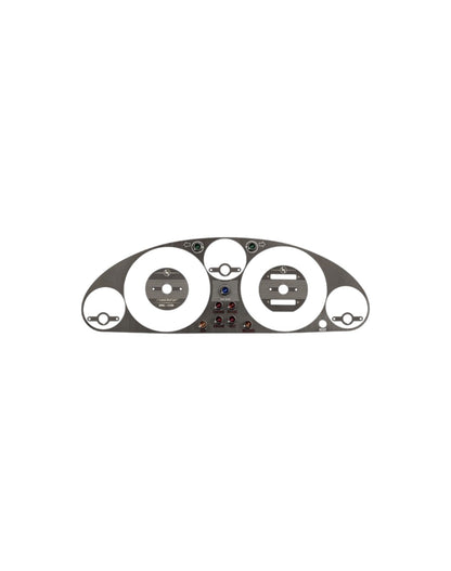 MX5 NA Instrument Cluster Bezel, Vintage Style, Black Brushed Stainless Steel - Jass Performance