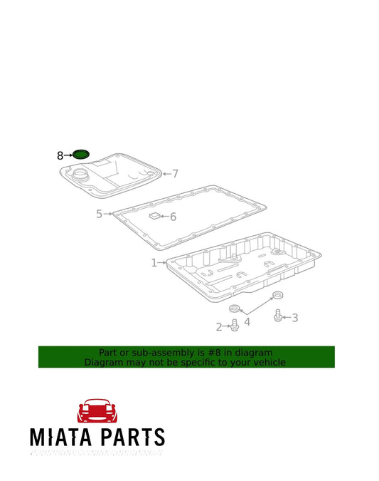 MX5 NC/ND Automatic Trans Filter O Ring (New) (Genuine)