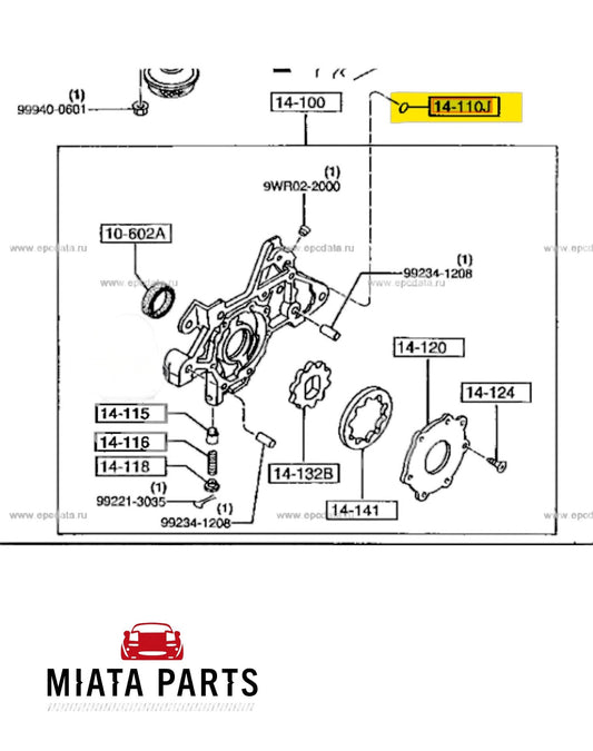 MX5 NA/NB Oil Pump O Ring