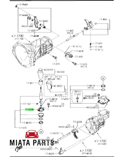 MX5 NC Gear Lever Shift Change Plate (New) (Genuine)