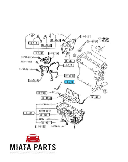 MX5 NA/NB Sump End Seal Pair (New) (Aftermarket)