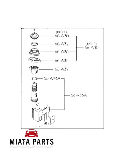 MX5 NC Aerial (New) (Genuine)